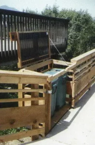 Concrete Parking Deck Trash Enclosure 2 Sausalito