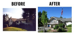 Livingroom Addition And Makeover With Deck