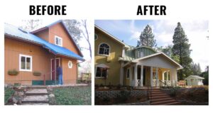 Whole House Remodel Entry N Gable Nevada City Banner Mtn